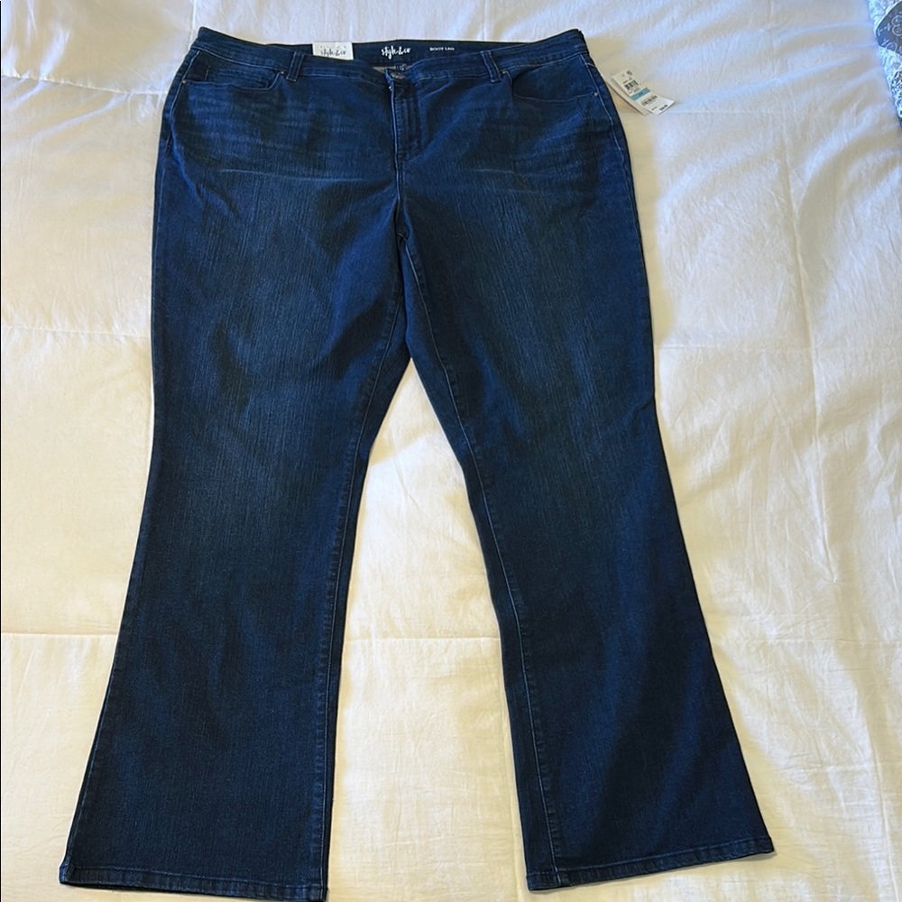 Style & Co. Blue Bootcut Jeans with Tummy Control
